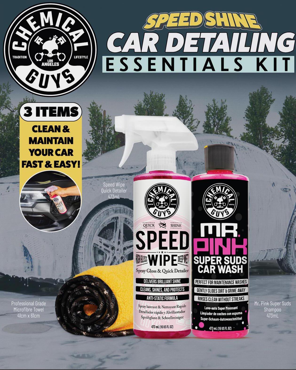 Chemical Guys Speed Shine Exterior Car Detailing Essentials Kit
