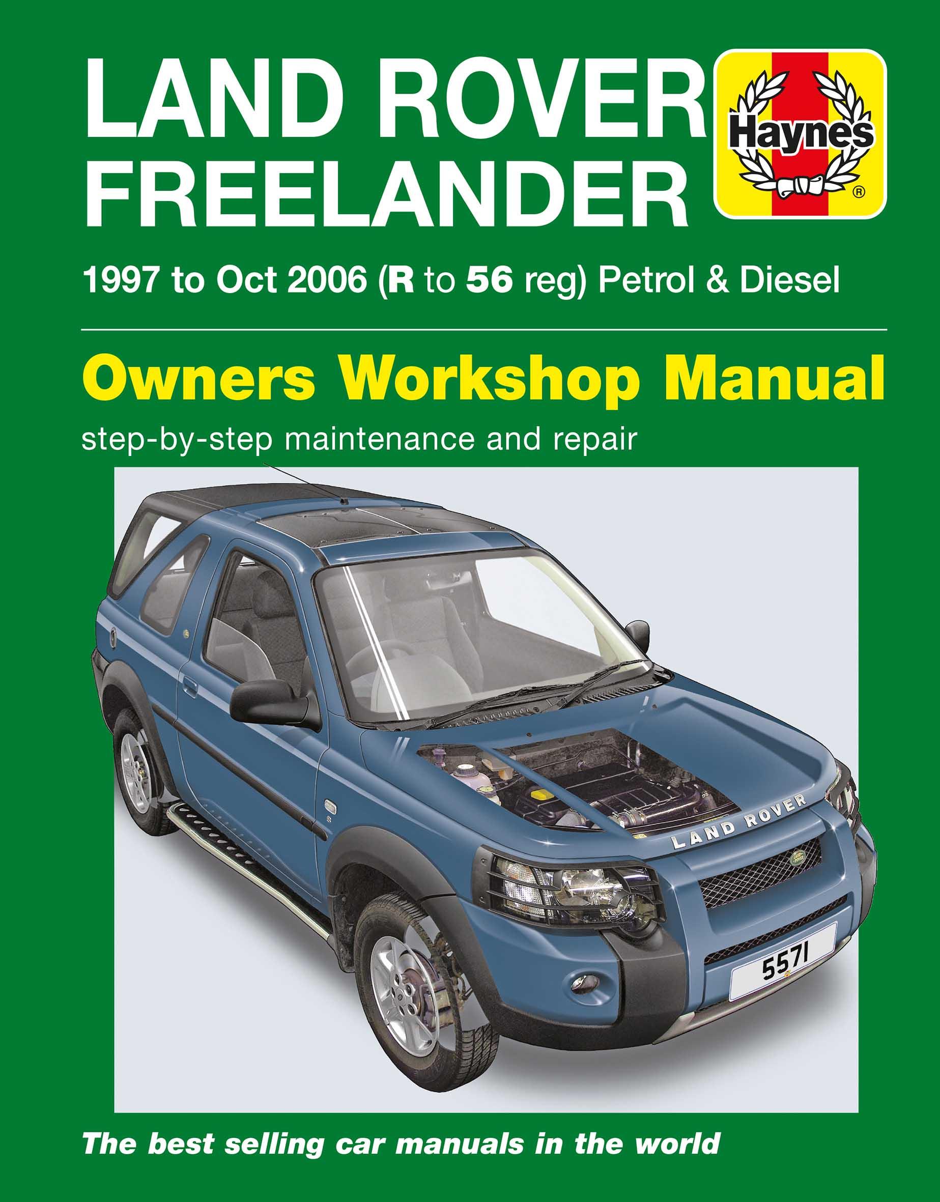 Haynes Land Rover Freelander (1997 - Oct 06) R To 56 Manual