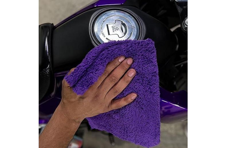 Chemical Guys Happy Ending Ultra Plush Edgeless Microfiber Towel, Purple (3 Pack) Chemical Guys Happy Ending Ultra Plush Edgeless Microfiber Towel, Purple (3 Pack)