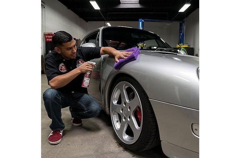 Chemical Guys Happy Ending Ultra Plush Edgeless Microfiber Towel, Purple (3 Pack) Chemical Guys Happy Ending Ultra Plush Edgeless Microfiber Towel, Purple (3 Pack)