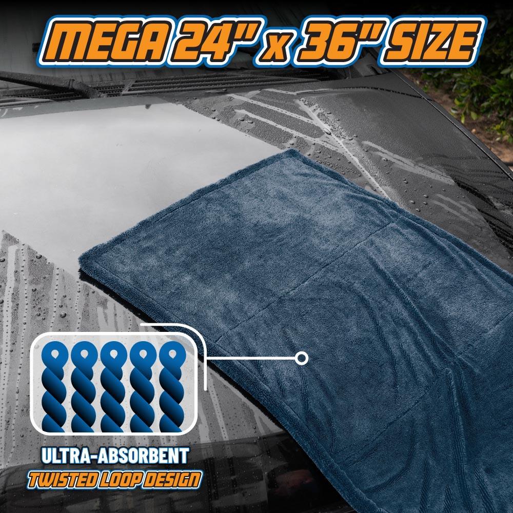 Chemical Guys Megalodon Twisted Loop Microfiber Drying Towel