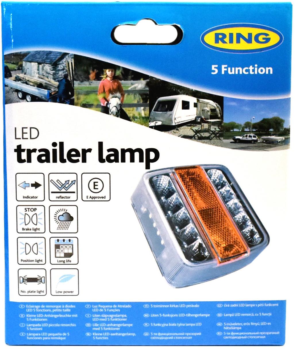 Ring Rct445 Clear Five Function Led Trailer Lamp