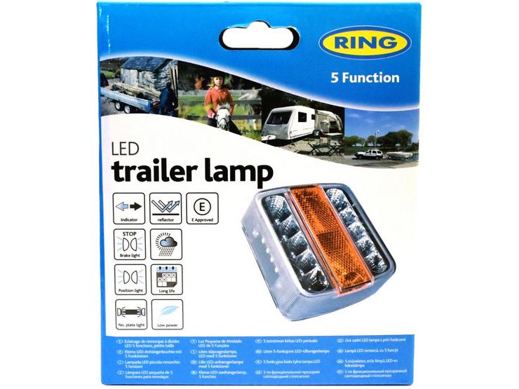 Ring RCT445 Clear Five Function LED Trailer Lamp