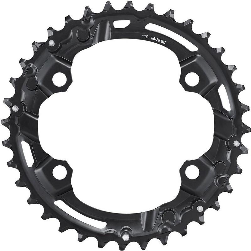 Halfords Shimano FC-M5100 Deore 11 Speed Double Chainring, 36T | Extra 8% off for BC Members