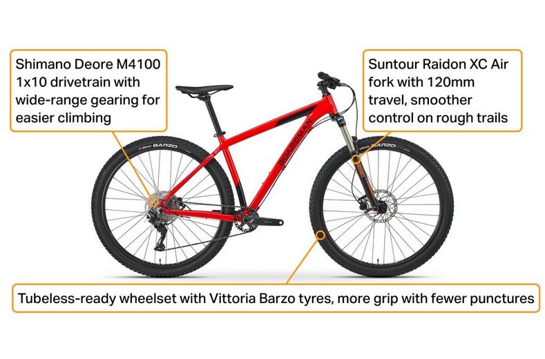 Boardman MHT 8.6 Mens Mountain Bike - Red - S, M, L Frames Boardman MHT 8.6 Mens Mountain Bike - Red - S, M, L Frames
