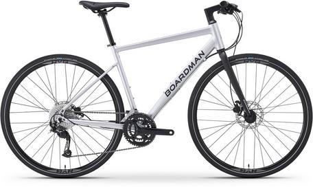 Boardman HYB 8.6 Mens Hybrid Bike Silver S M L Frames