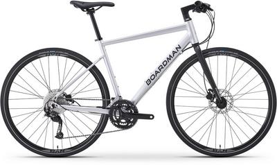 Boardman HYB 8.6 Mens Hybrid Bike - Silver - S, M, L Frames Boardman HYB 8.6 Mens Hybrid Bike - Silver - S, M, L Frames