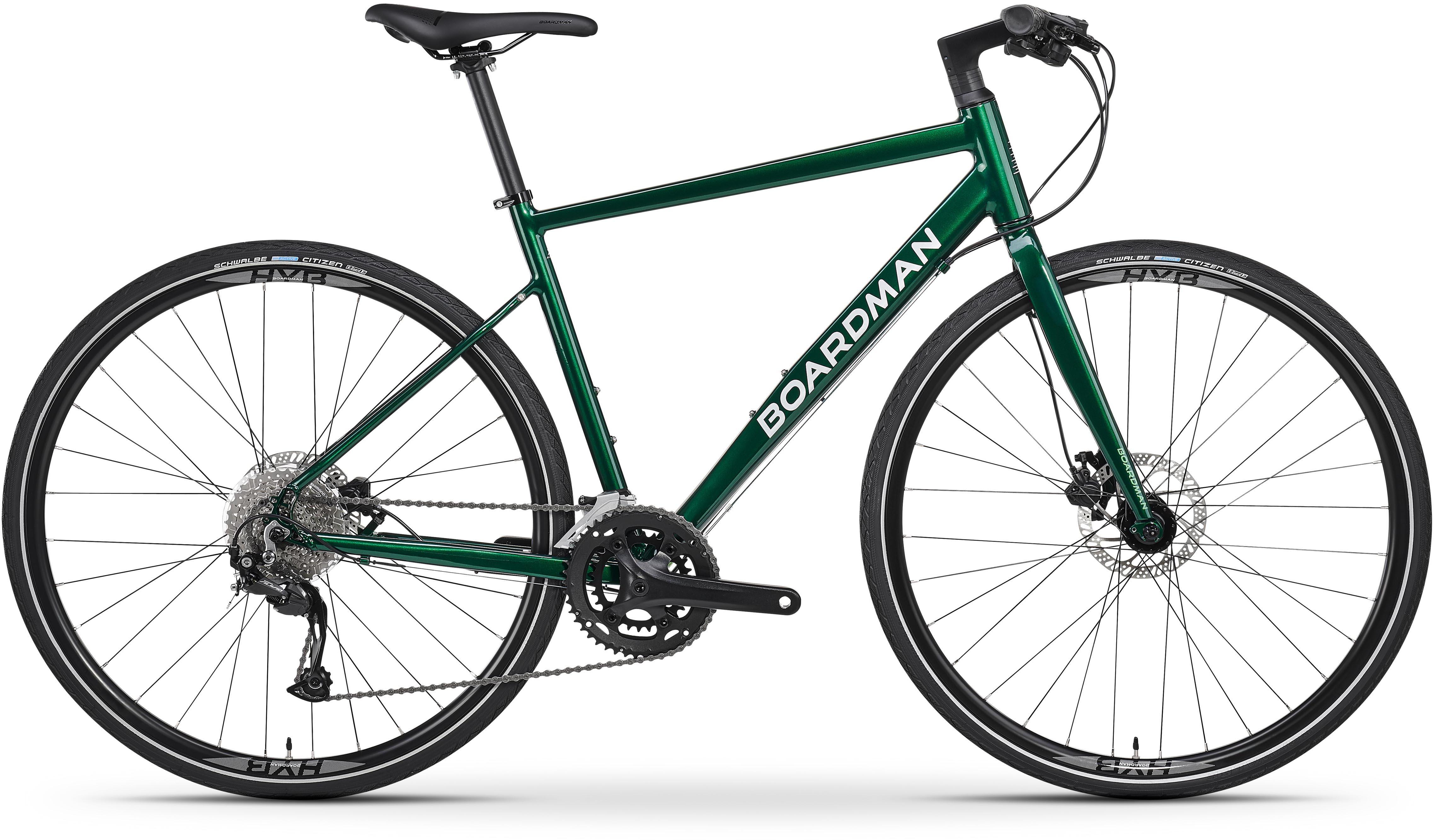 Boardman Hyb 8.6 Mens Hybrid Bike - Green, Small