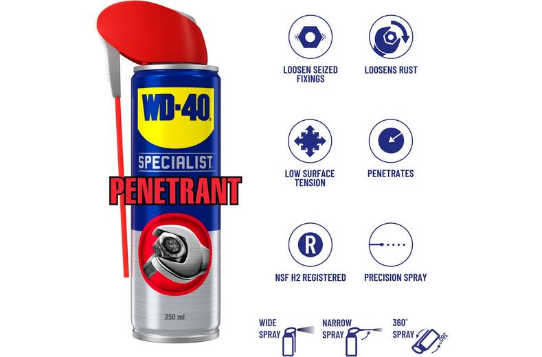 WD-40 Specialist Fast Release Penetrant 250ml WD-40 Specialist Fast Release Penetrant 250ml