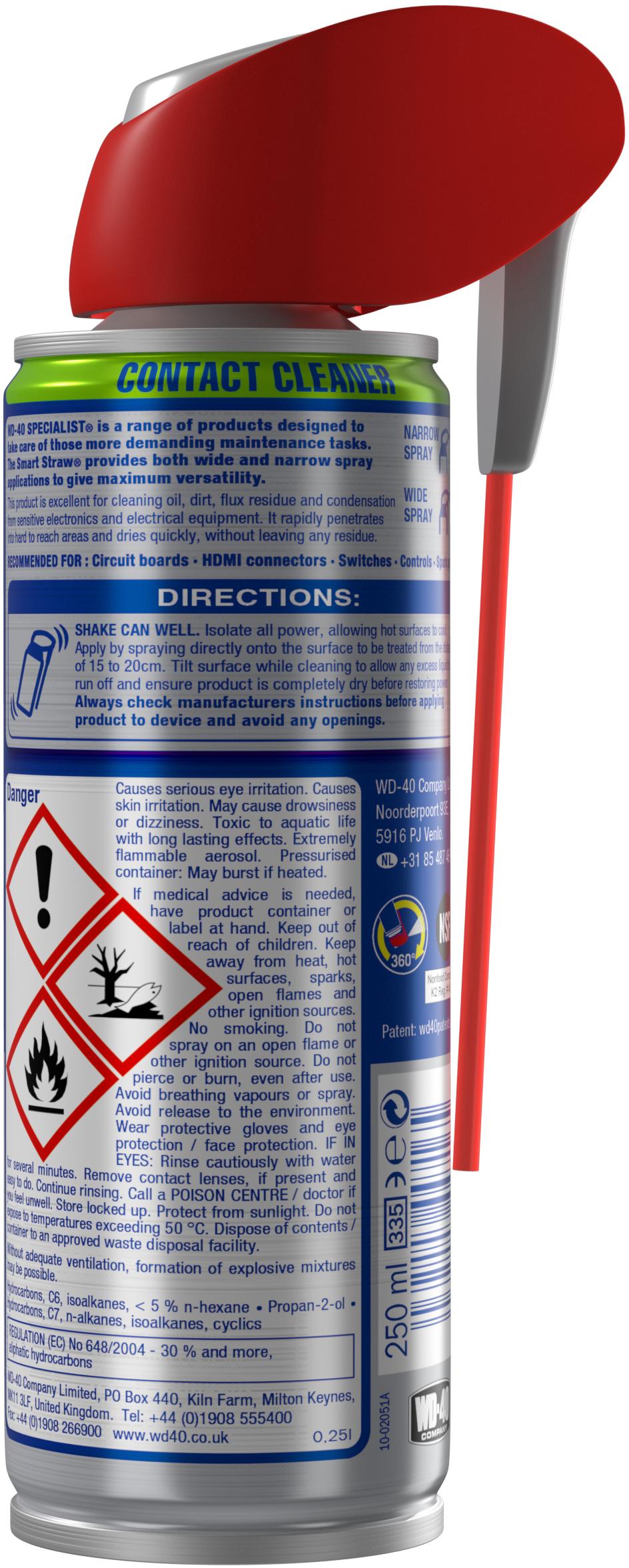 WD-40 Specialist Fast Drying Contact Cleaner 250ml