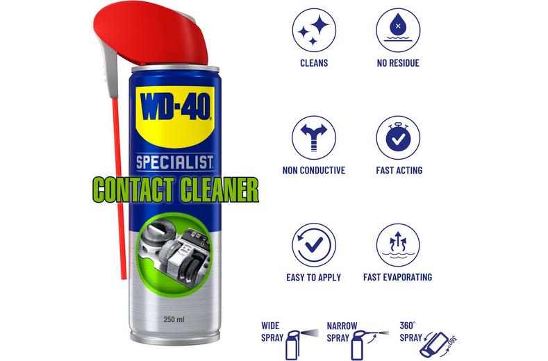 WD-40 Specialist Fast Drying Contact Cleaner 250ml WD-40 Specialist Fast Drying Contact Cleaner 250ml
