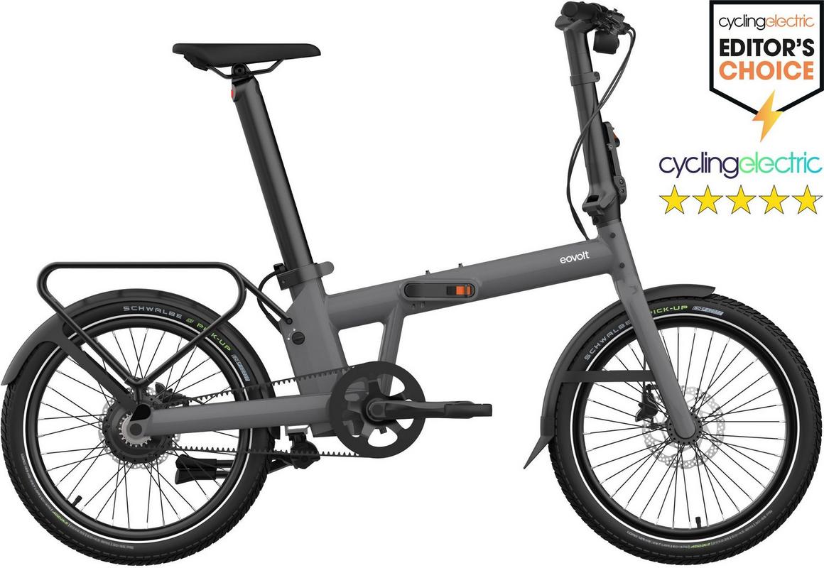 Halfords Eovolt Afternoon Pro Folding Electric Bike, Anthracite Grey - 20 Inch Wheel | Extra 8% off for BC Members
