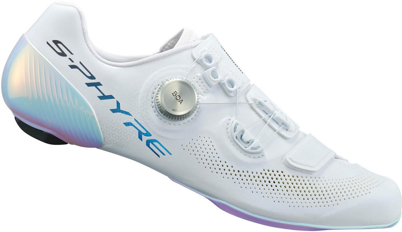 Halfords Shimano S-Phyre Pwr Rc903P Road Shoes, White, 43 | Extra 8% off for BC Members