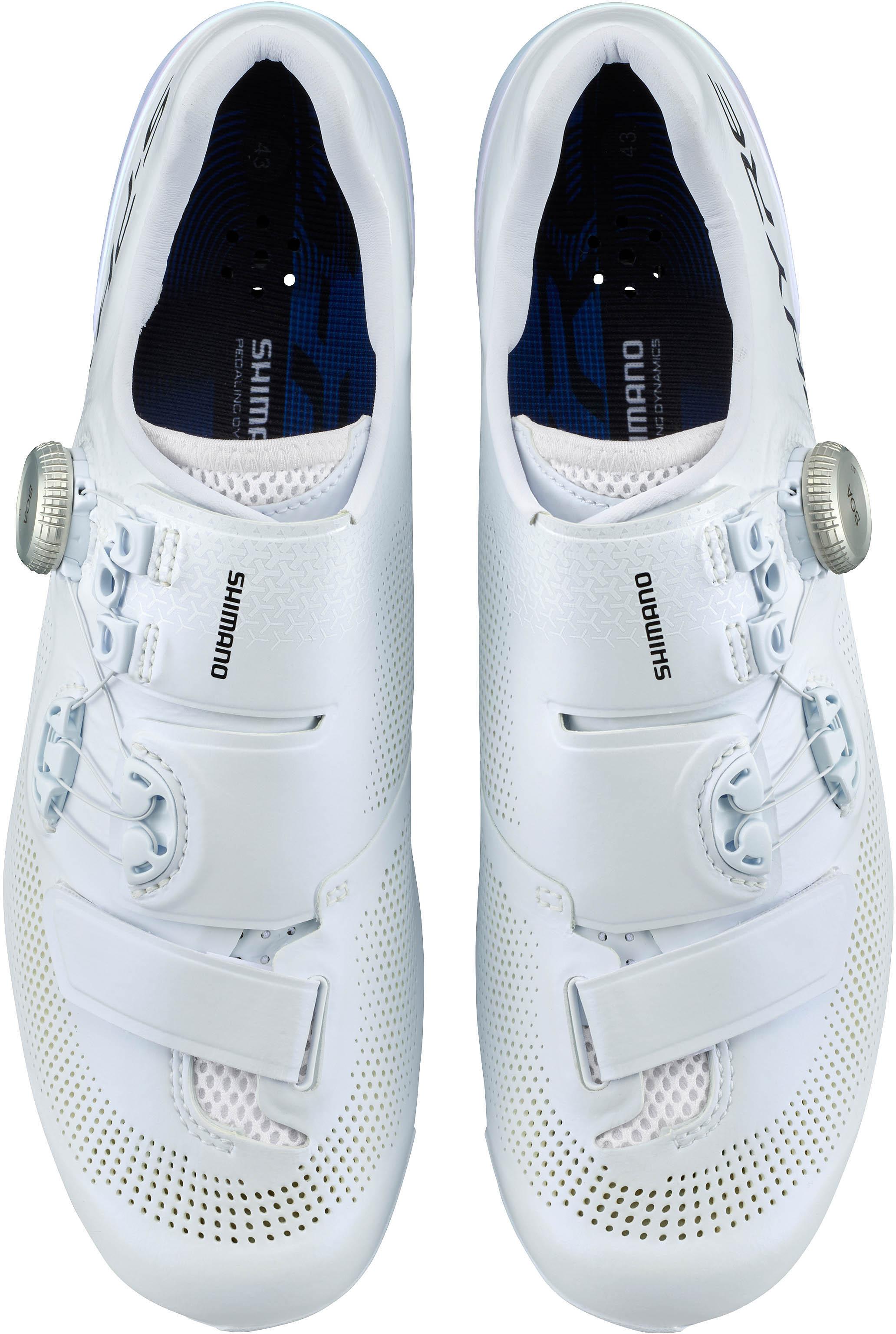Shimano S-PHYRE PWR RC903P Road Shoes, White, 48