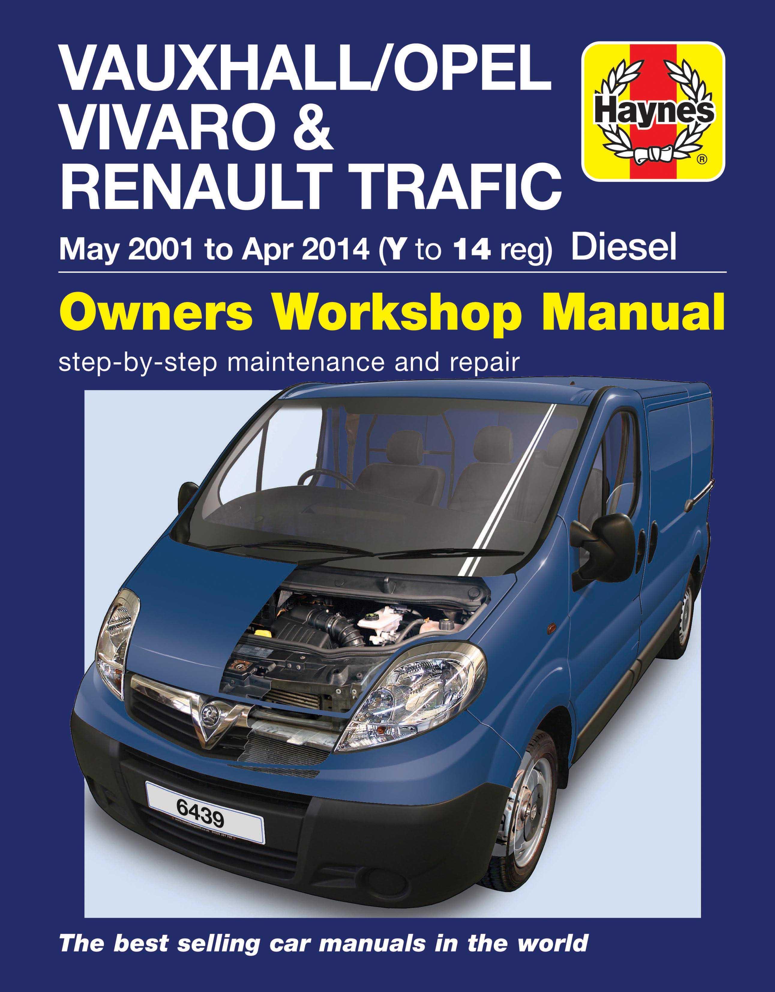 Haynes Vauxhall Vivaro/ Renault Trafic (01-14) Manual