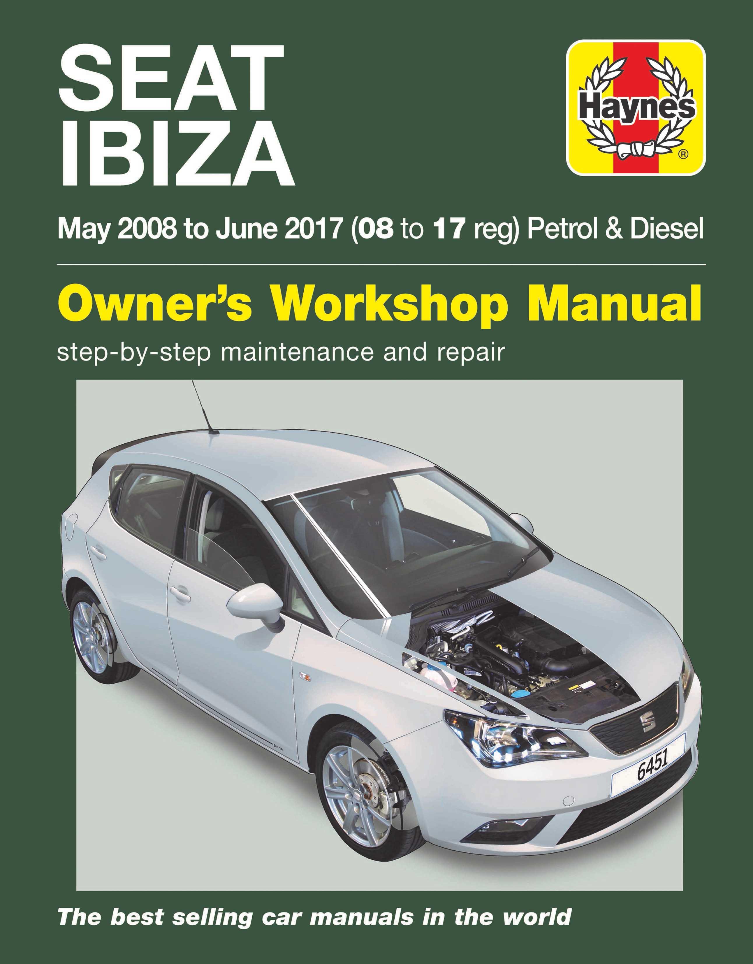 Haynes Seat Ibiza Petrol/ Diesel (08-17) Manual