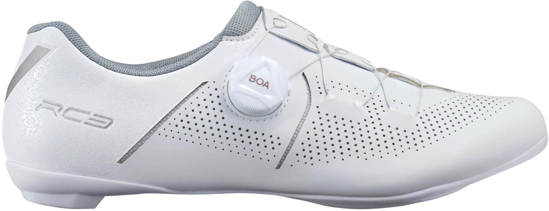 Halfords Shimano Rc302W Women's Road Shoes, White, 36 | Extra 8% off for BC Members