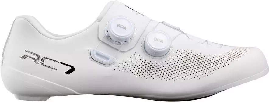 Shimano RC703 Wide Road Shoes, White | Halfords UK