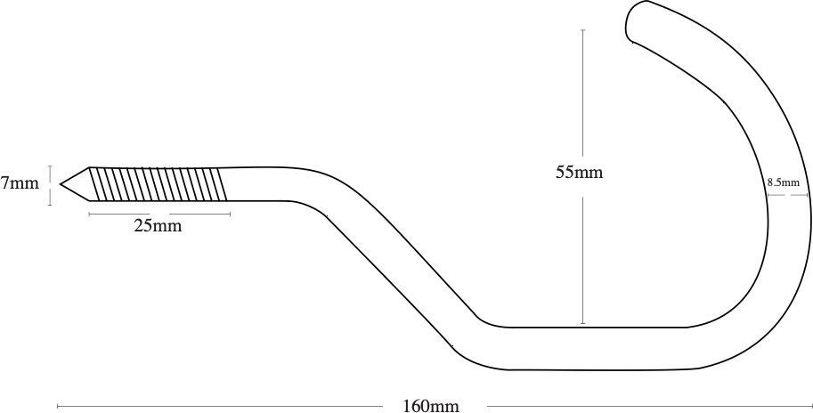 Halfords Bike Threaded Storage Hooks