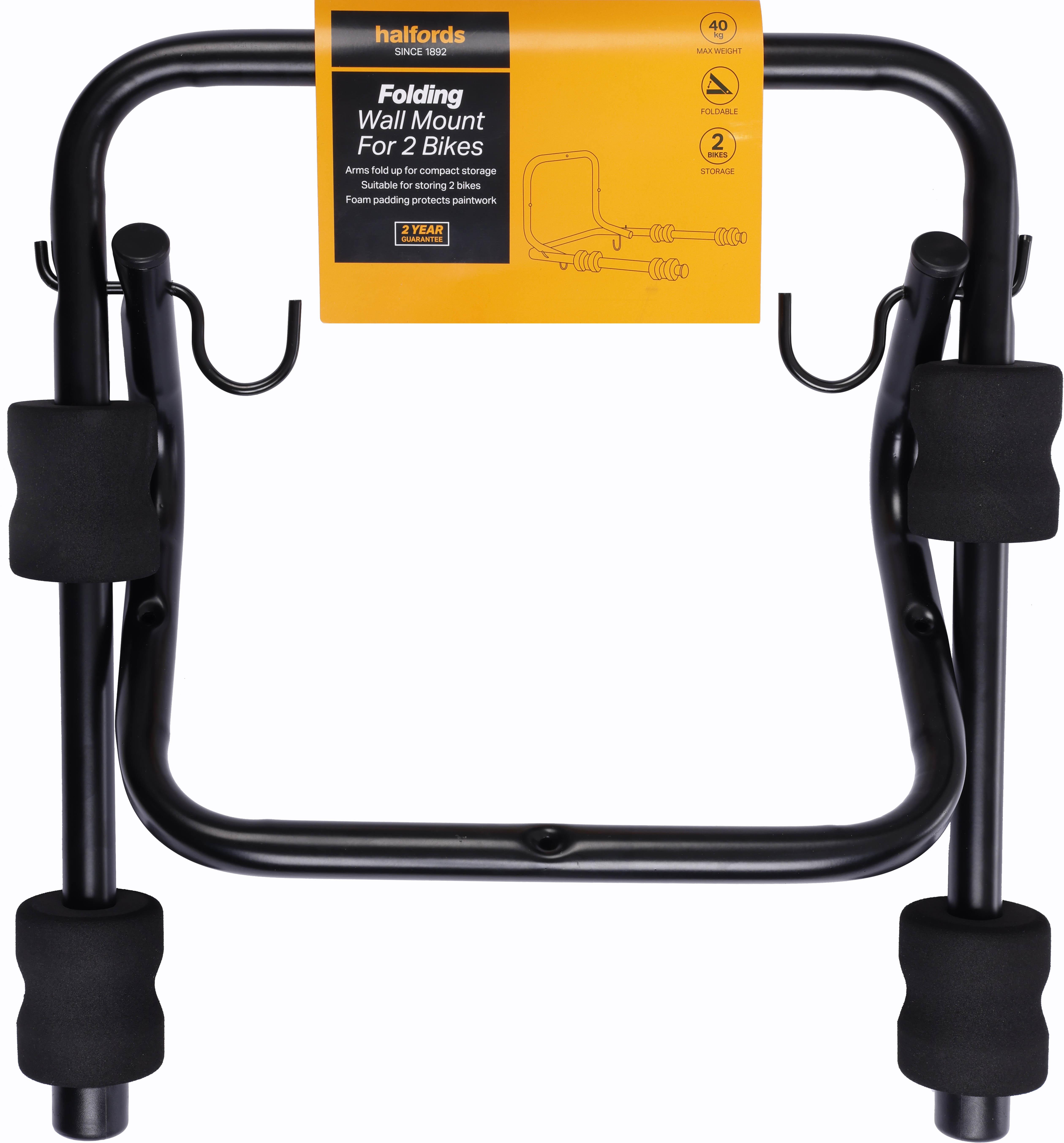 Halfords Folding Wall Mount For 2 Bikes