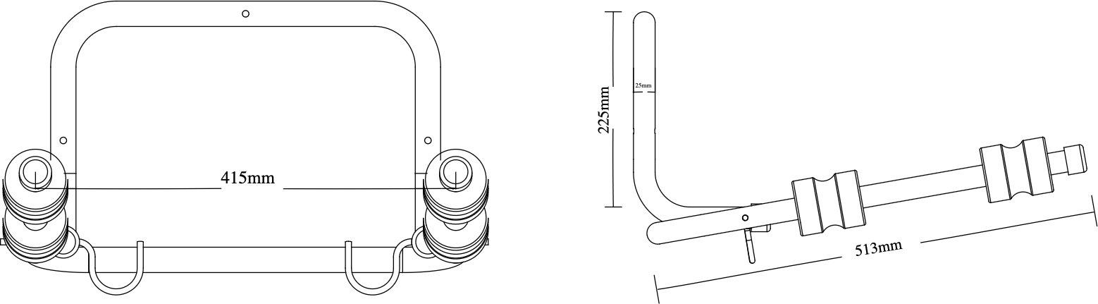Halfords Folding Wall Mount For 2 Bikes