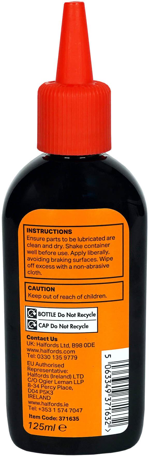 Halfords Dry Bike Lube 125ml