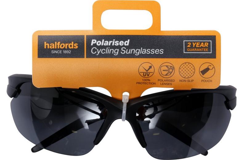 Halfords Half Frame Polarised Sunglasses - Black Halfords Half Frame Polarised Sunglasses - Black