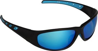 Halfords Full Frame Polarised Sunglasses - Black and Blue