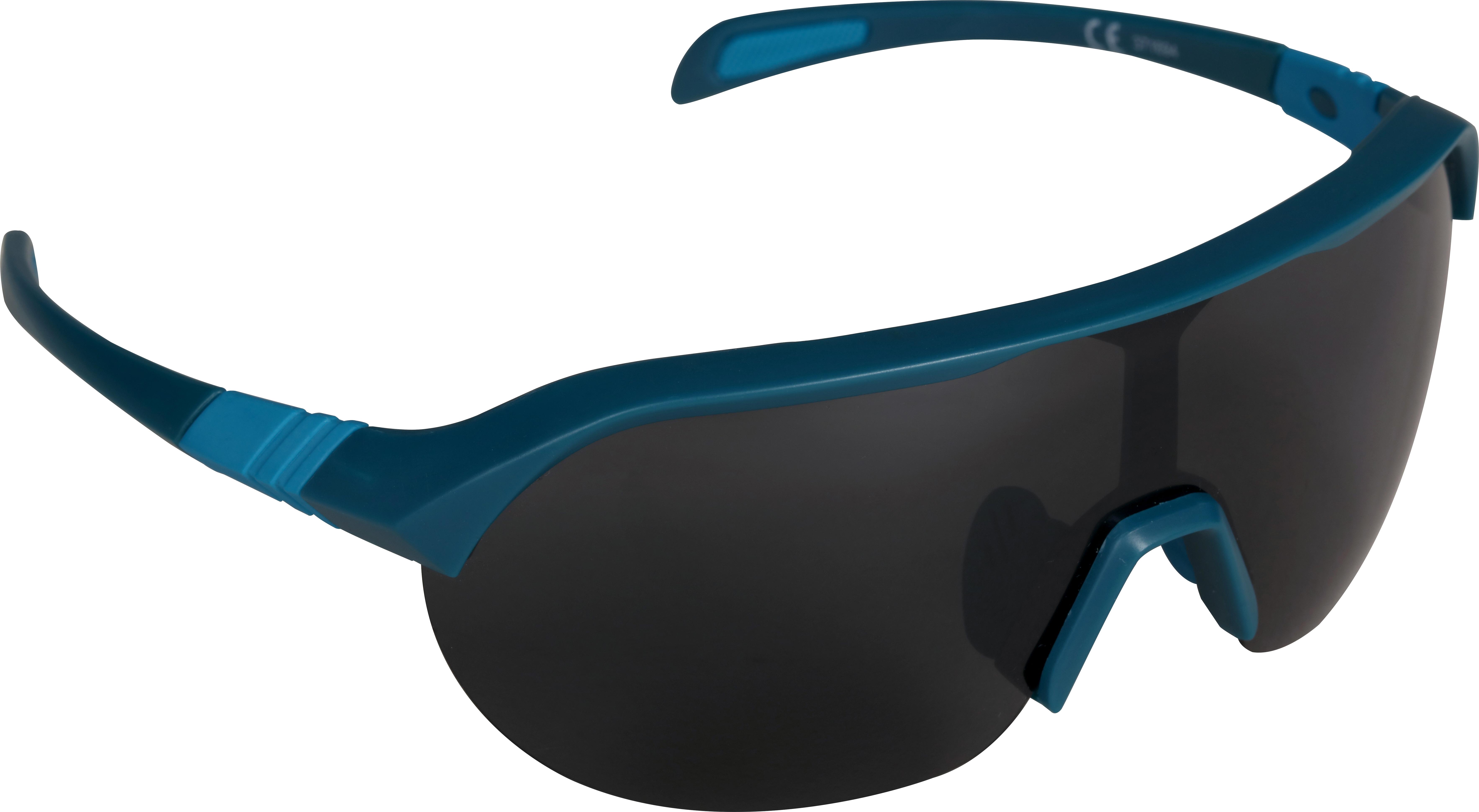Halfords Half Frame Polarised Sunglasses - Black And Blue