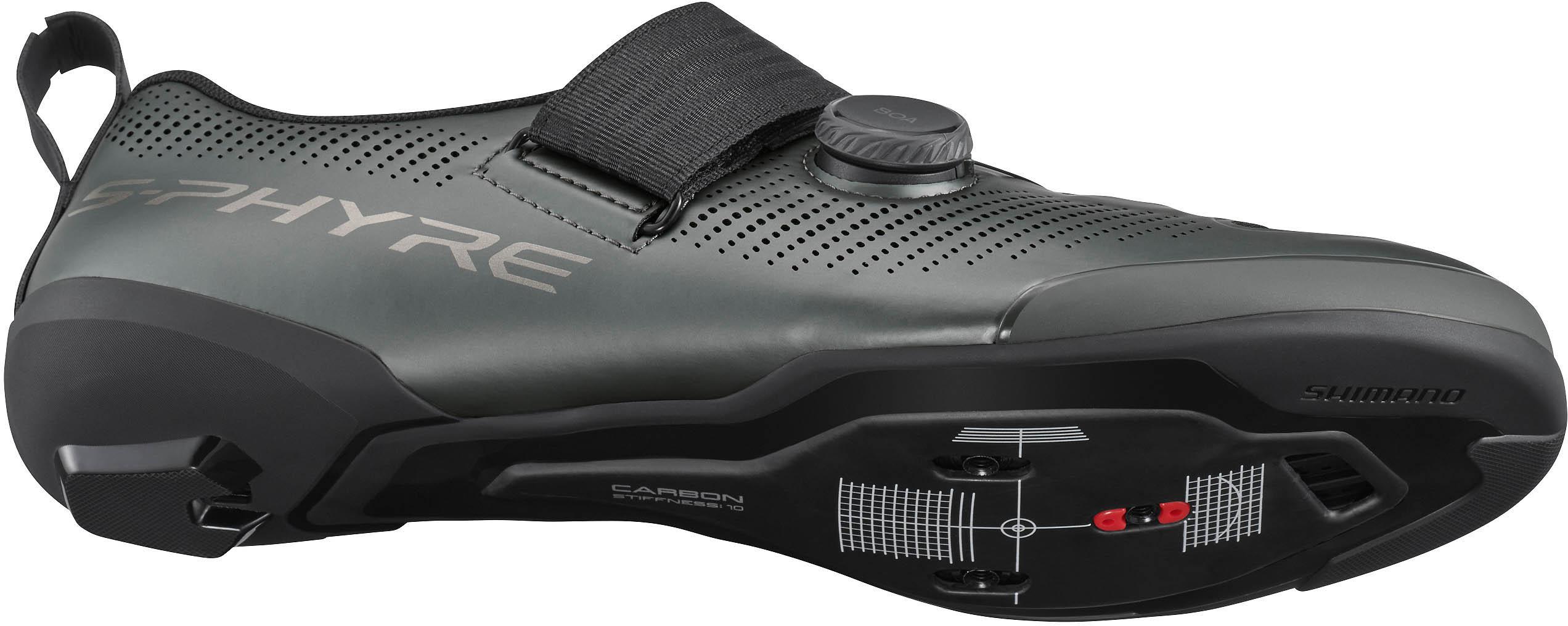Shimano S-PHYRE TR903 Triathlon Shoes, Matt Gunmetal, 46