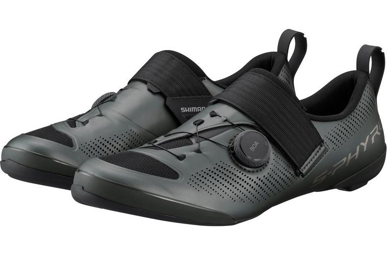 Shimano S-PHYRE TR903 Triathlon Shoes, Matt Gunmetal, 46 Shimano S-PHYRE TR903 Triathlon Shoes, Matt Gunmetal, 46