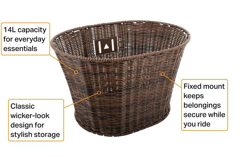 Pendleton Wicker Style Front Basket Pendleton Wicker Style Front Basket
