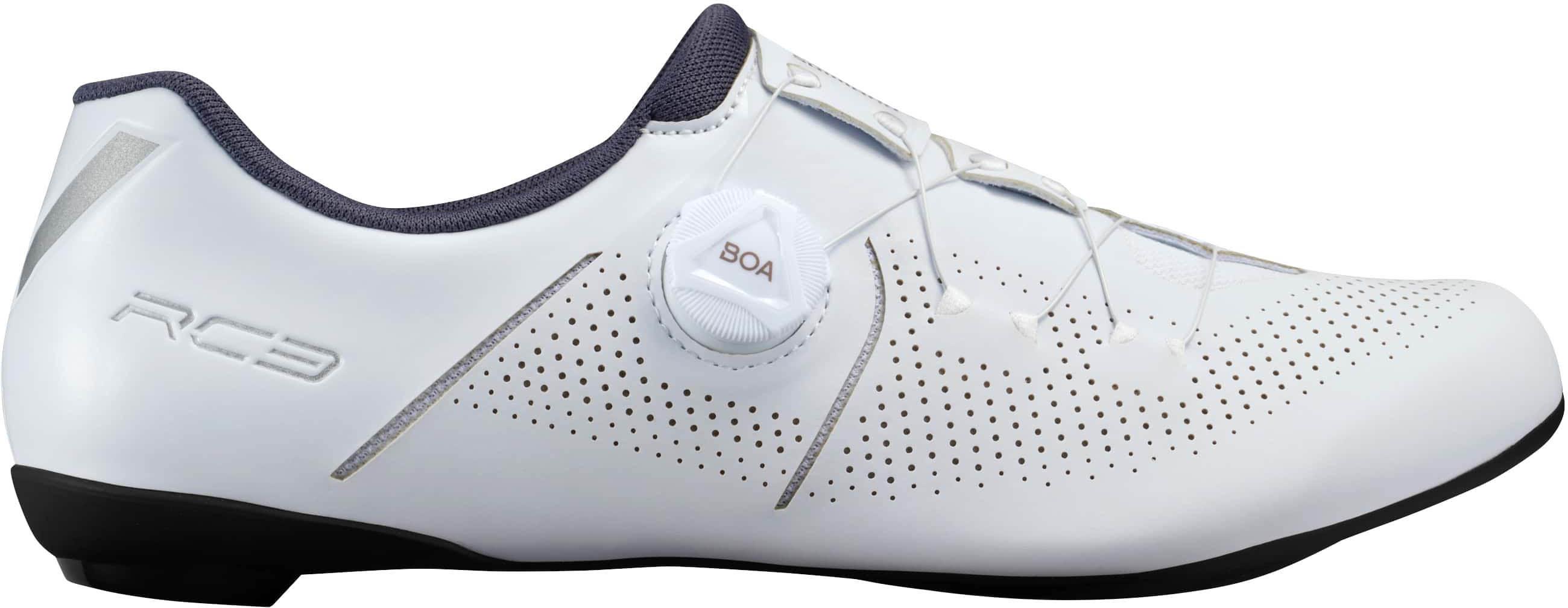Halfords Shimano RC302 Road Shoes, White, 38 | Extra 8% off for BC Members