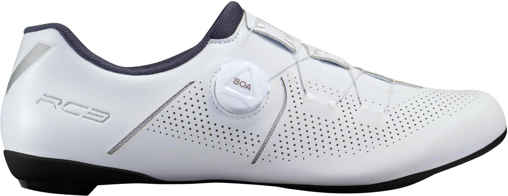 Halfords Shimano Rc302 Road Shoes, White, 48 | Extra 8% off for BC Members