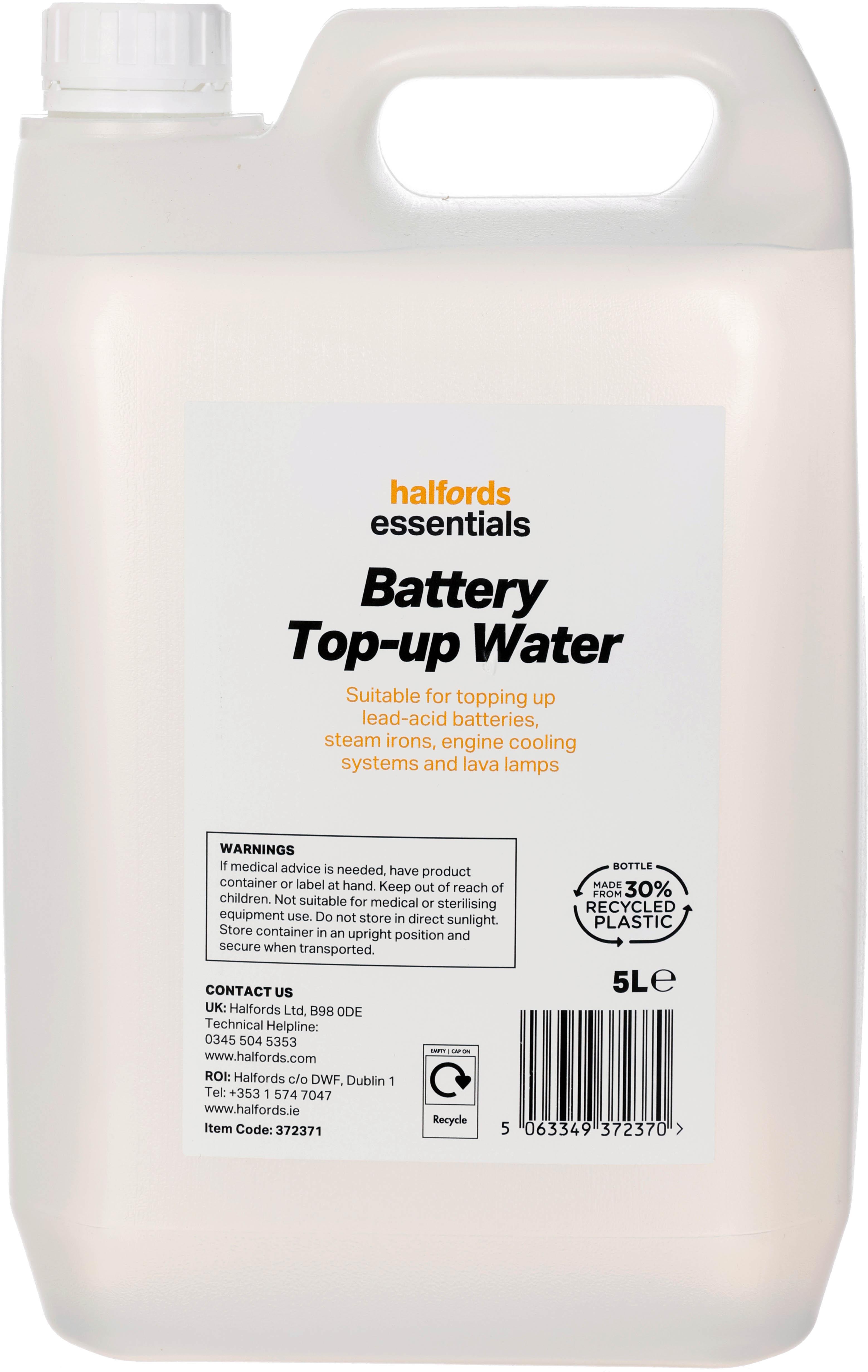 Halfords De-ionised Water 5L