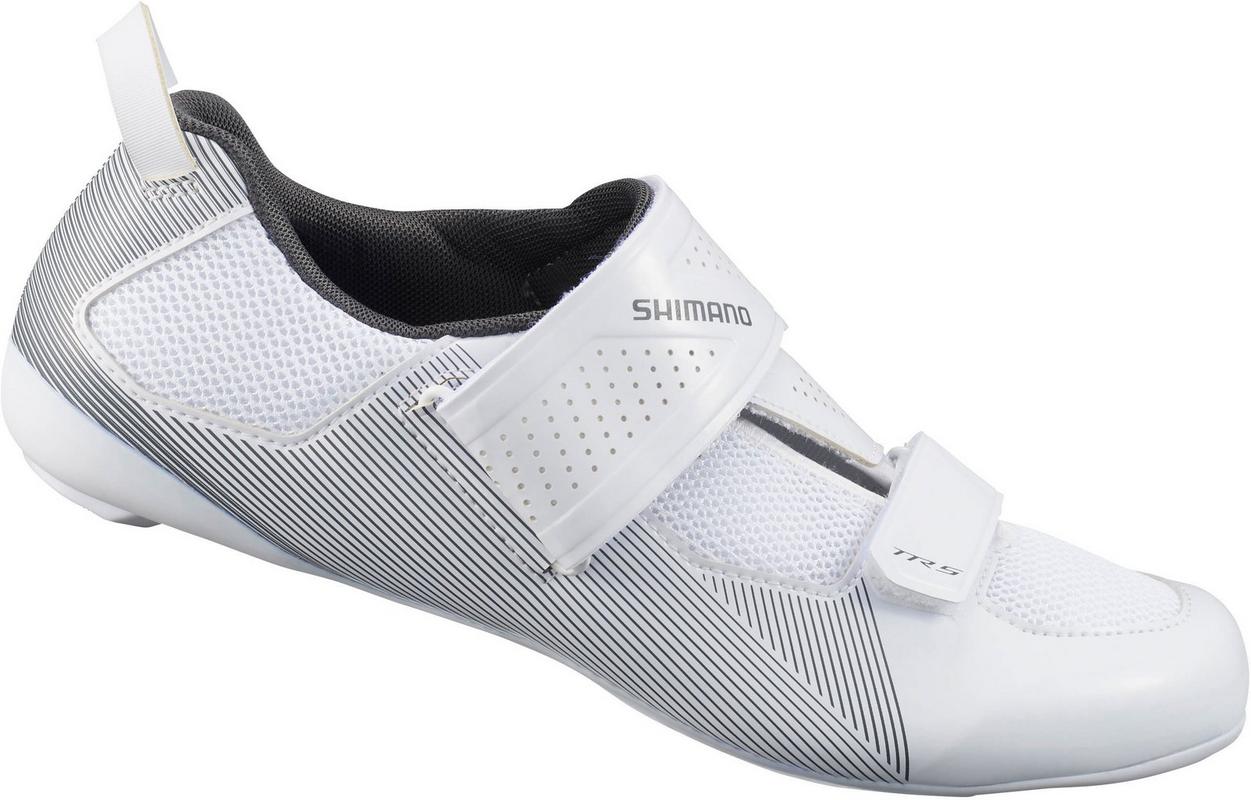Halfords Shimano Tr501 Triathlon Shoes, White, 40 | Extra 8% off for BC Members