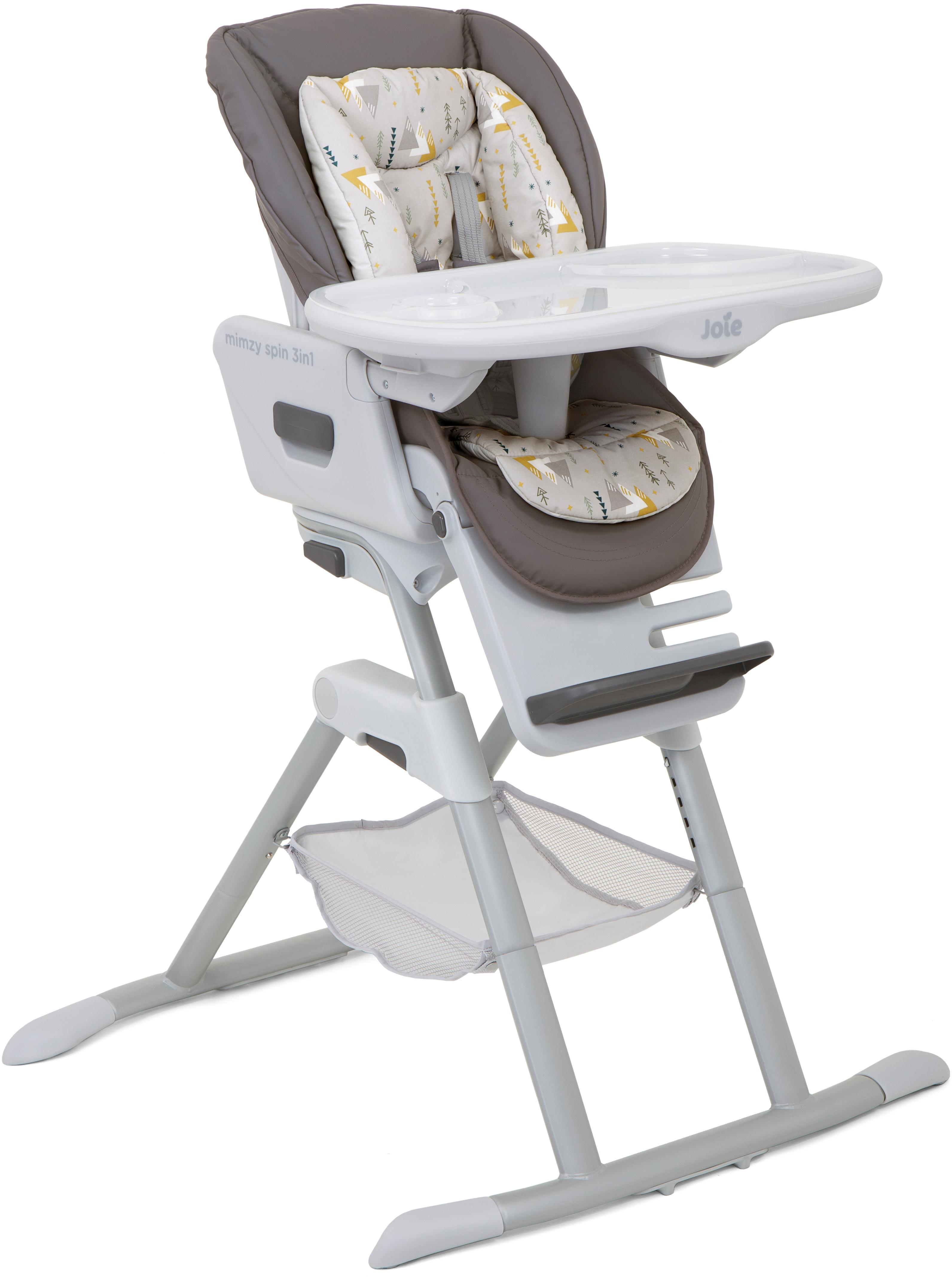 Joie Mimzy Spin 3 In 1 High Chair- Geometric Mountains
