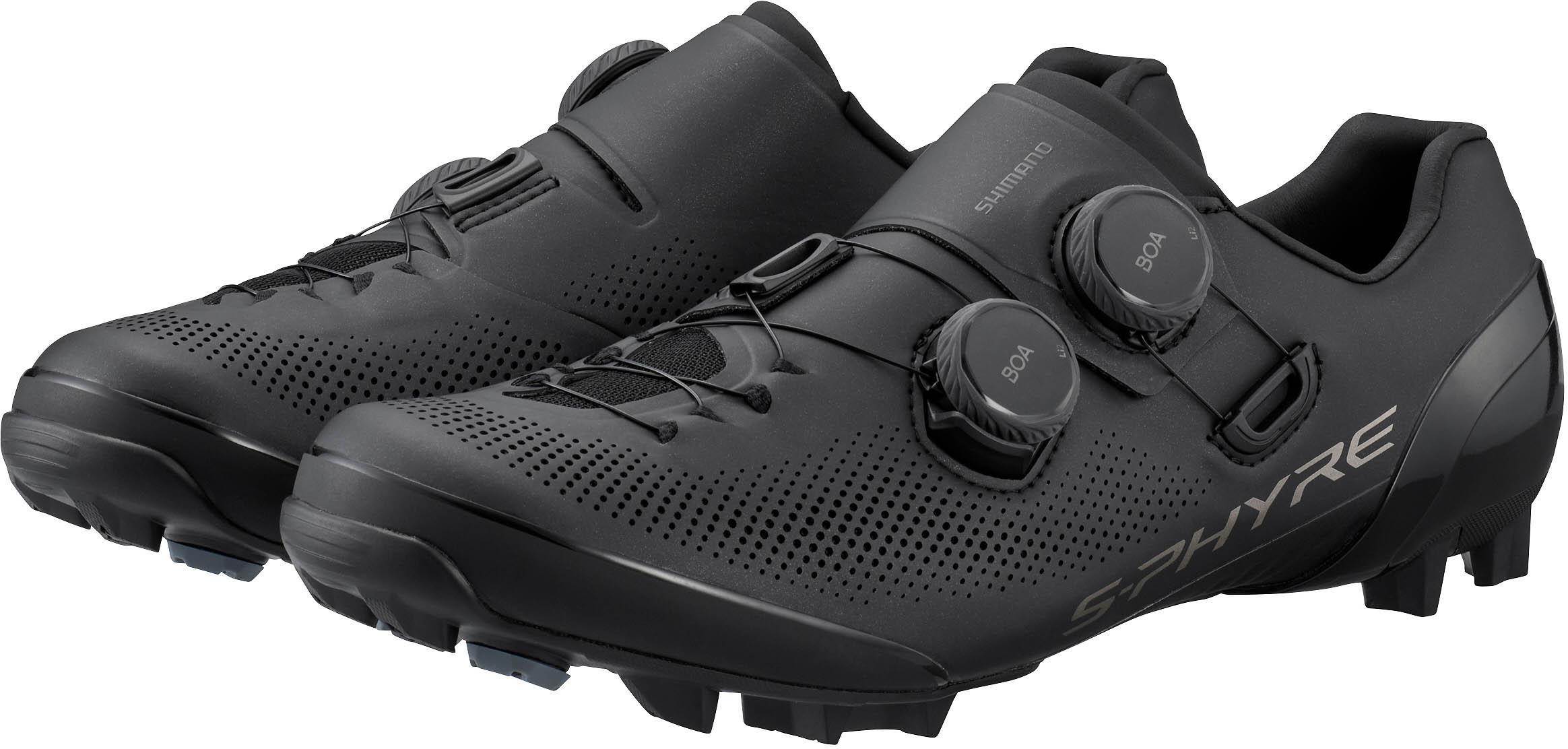 Shimano S-PHYRE XC903 SPD MTB Wide Shoes, Black, 43 | Halfords UK