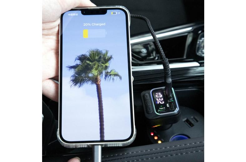 Halfords FM Transmitter with USB A & USB C Halfords FM Transmitter with USB A & USB C