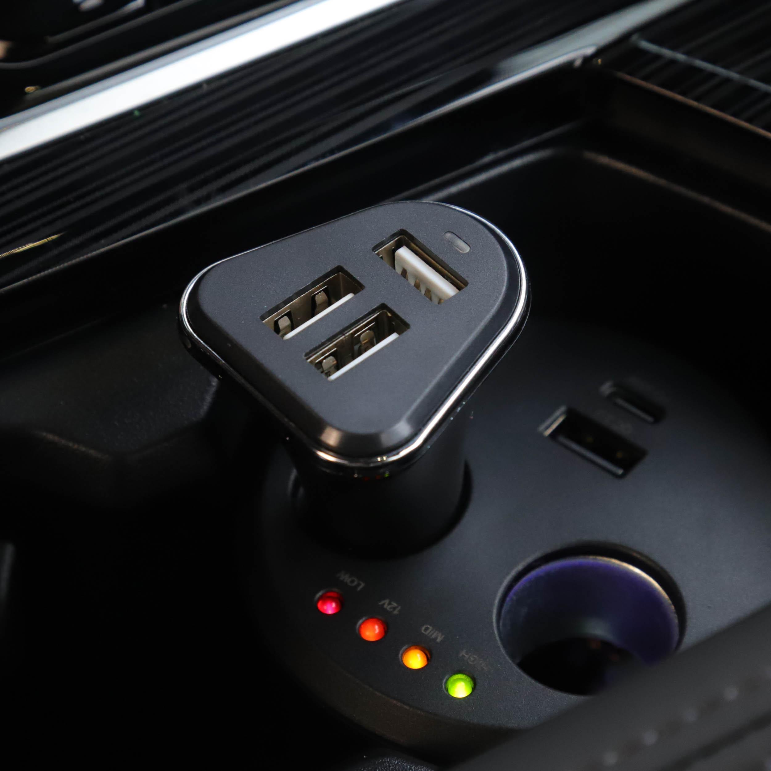 Halfords Triple USB-A in-Car Charger