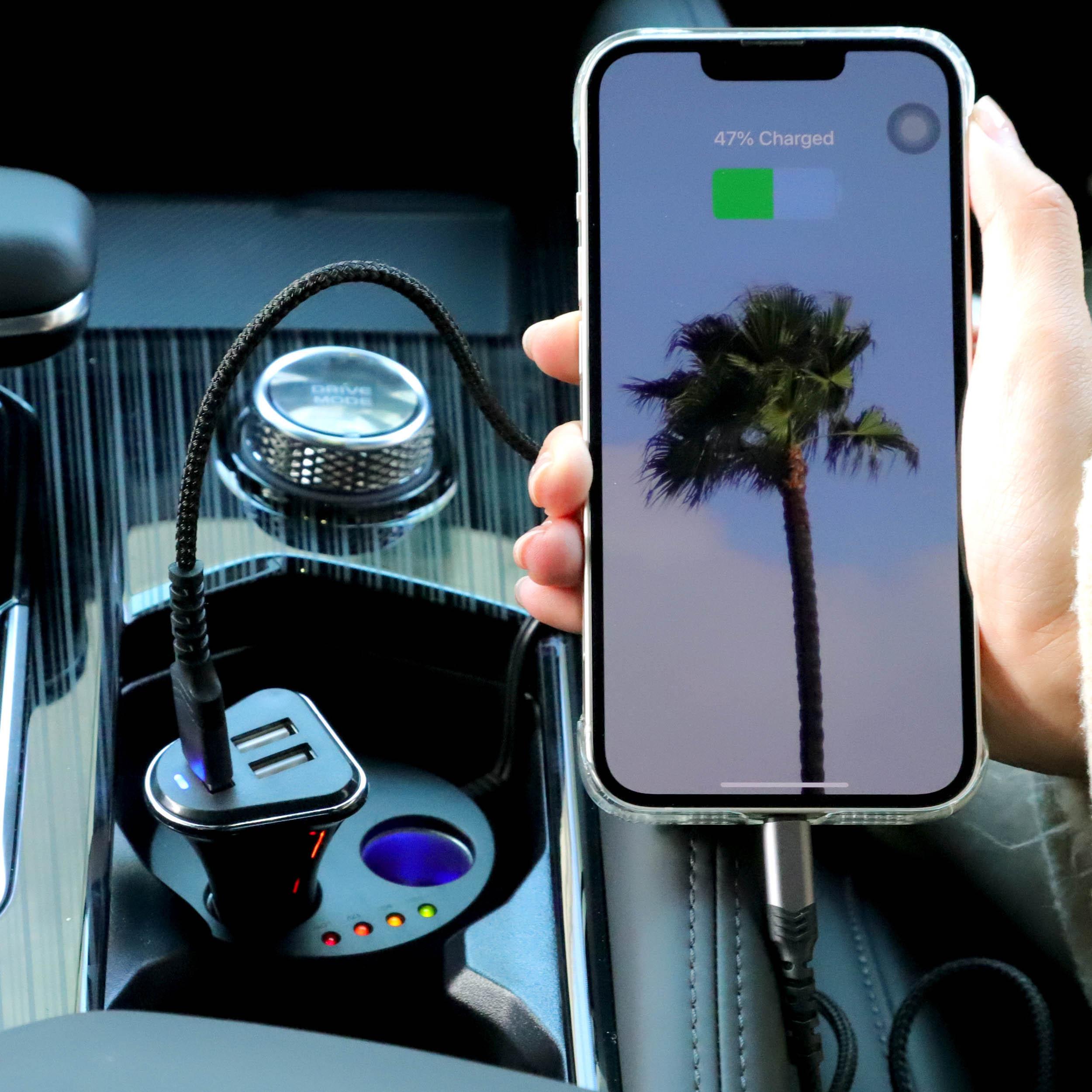 Halfords Triple USB-A in-Car Charger