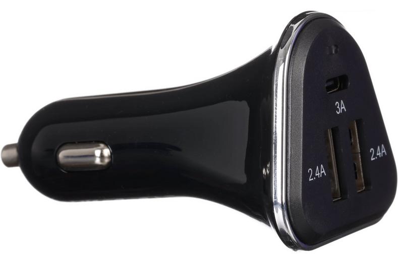 Halfords Dual USB-A and USB-C In-Car Charger Halfords Dual USB-A and USB-C In-Car Charger