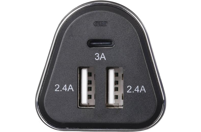 Halfords Dual USB-A and USB-C In-Car Charger Halfords Dual USB-A and USB-C In-Car Charger