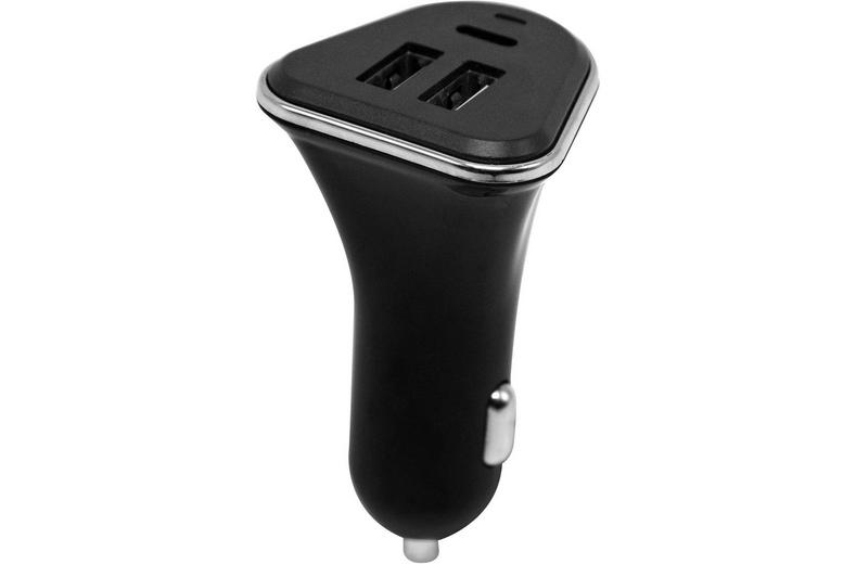 Halfords Dual USB-A and USB-C In-Car Charger Halfords Dual USB-A and USB-C In-Car Charger