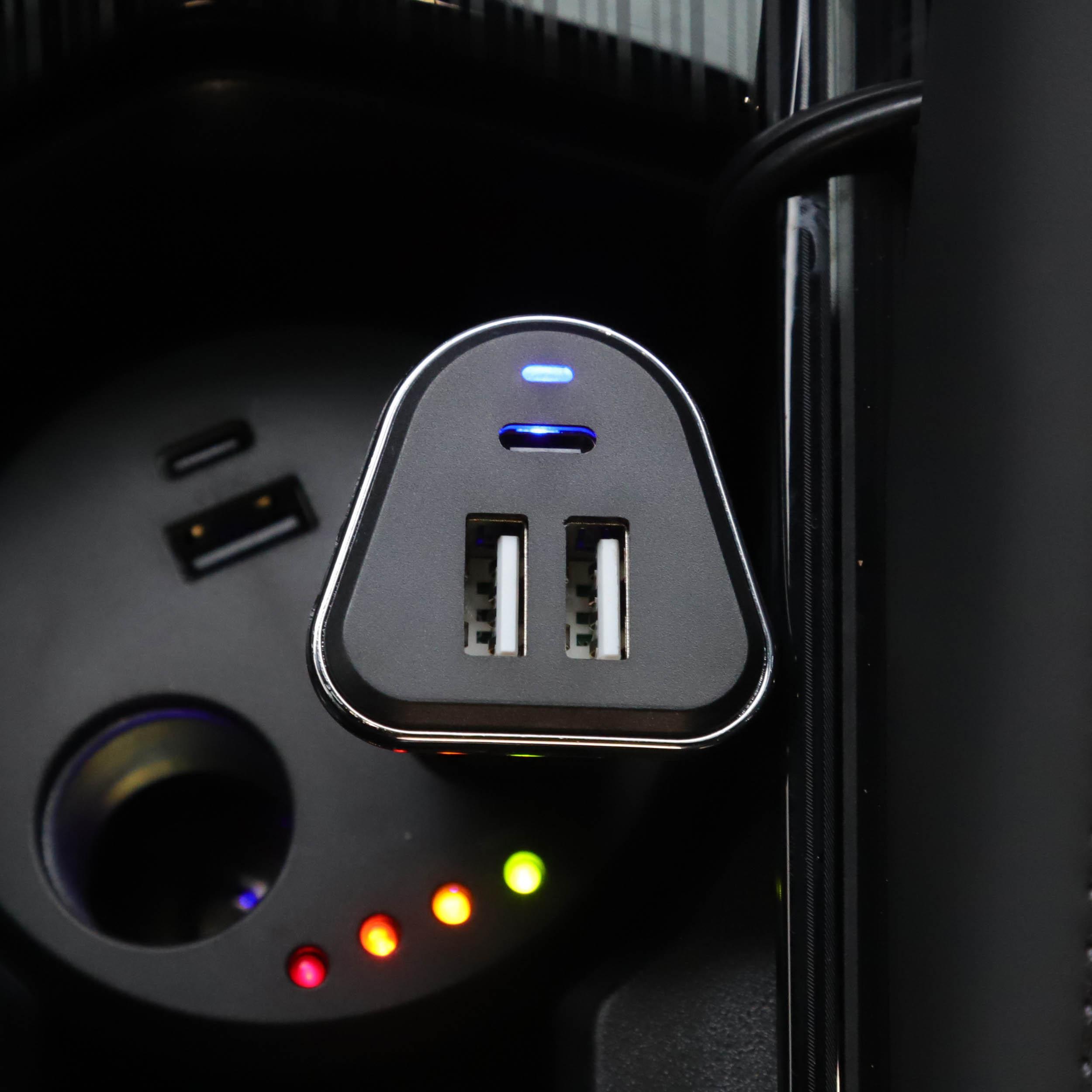 Halfords Dual USB-A and USB-C In-Car Charger