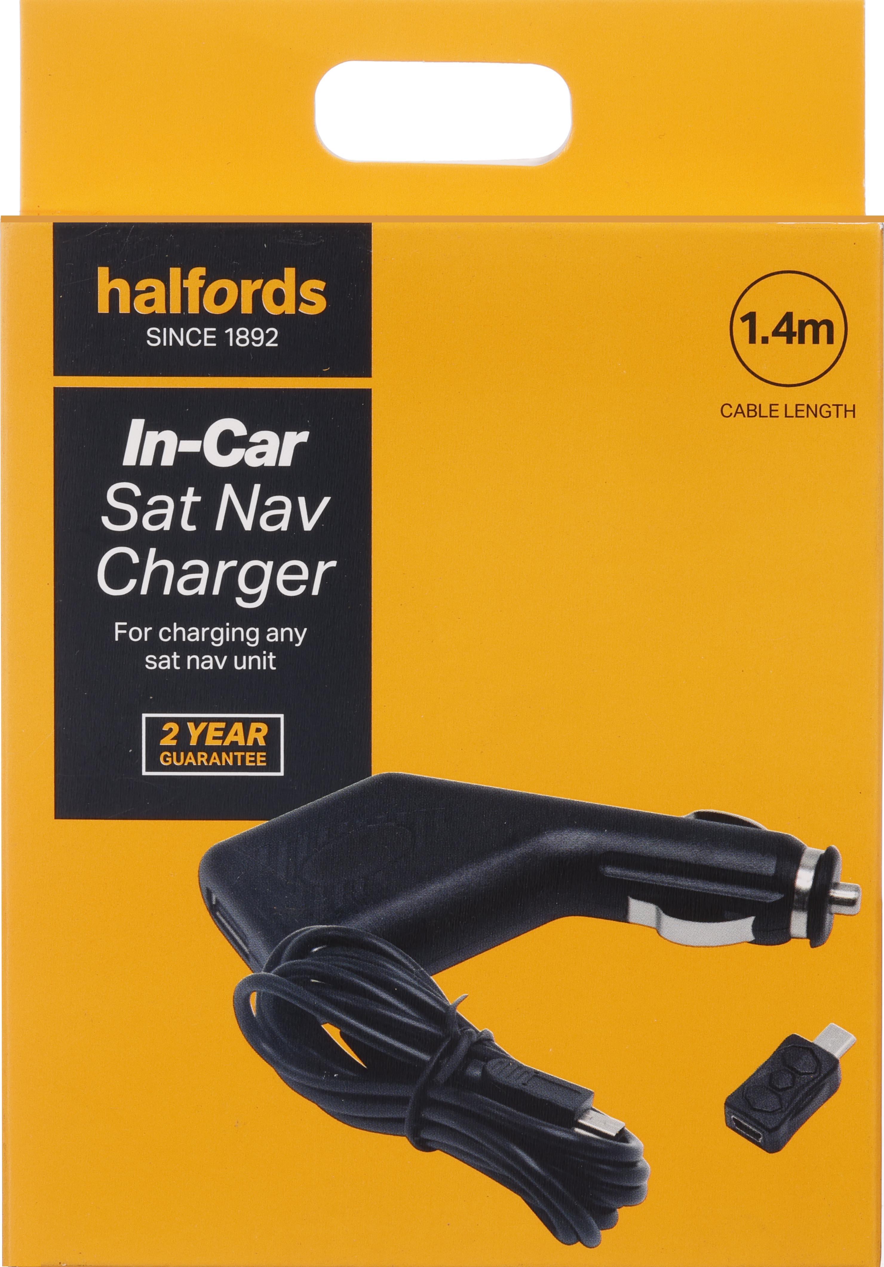 Halfords In-Car Sat Nav Charger