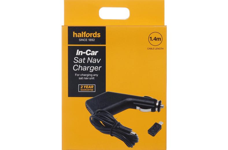 Halfords In-Car Sat Nav Charger Halfords In-Car Sat Nav Charger