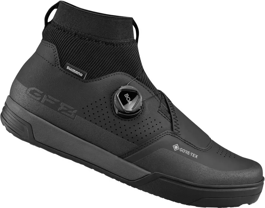 Shimano GF800 GORE-TEX Flat Pedal MTB Shoes, Black Halfords UK