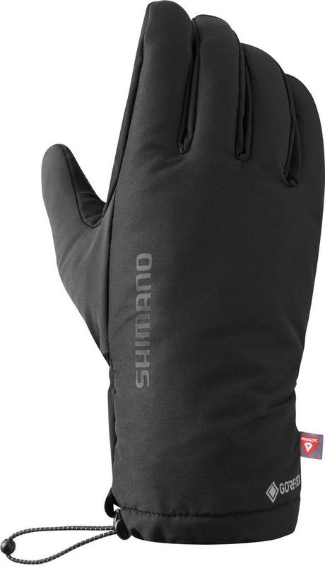 Halfords Shimano Unisex, Gore-Tex® Grip Primaloft® Gloves, Black, Size S | Extra 8% off for BC Members