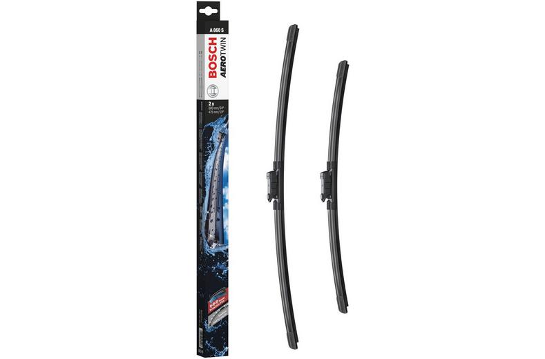 Bosch A860S Aerotwin Flat Wiper Blade Set - Front Pair Bosch A860S Aerotwin Flat Wiper Blade Set - Front Pair